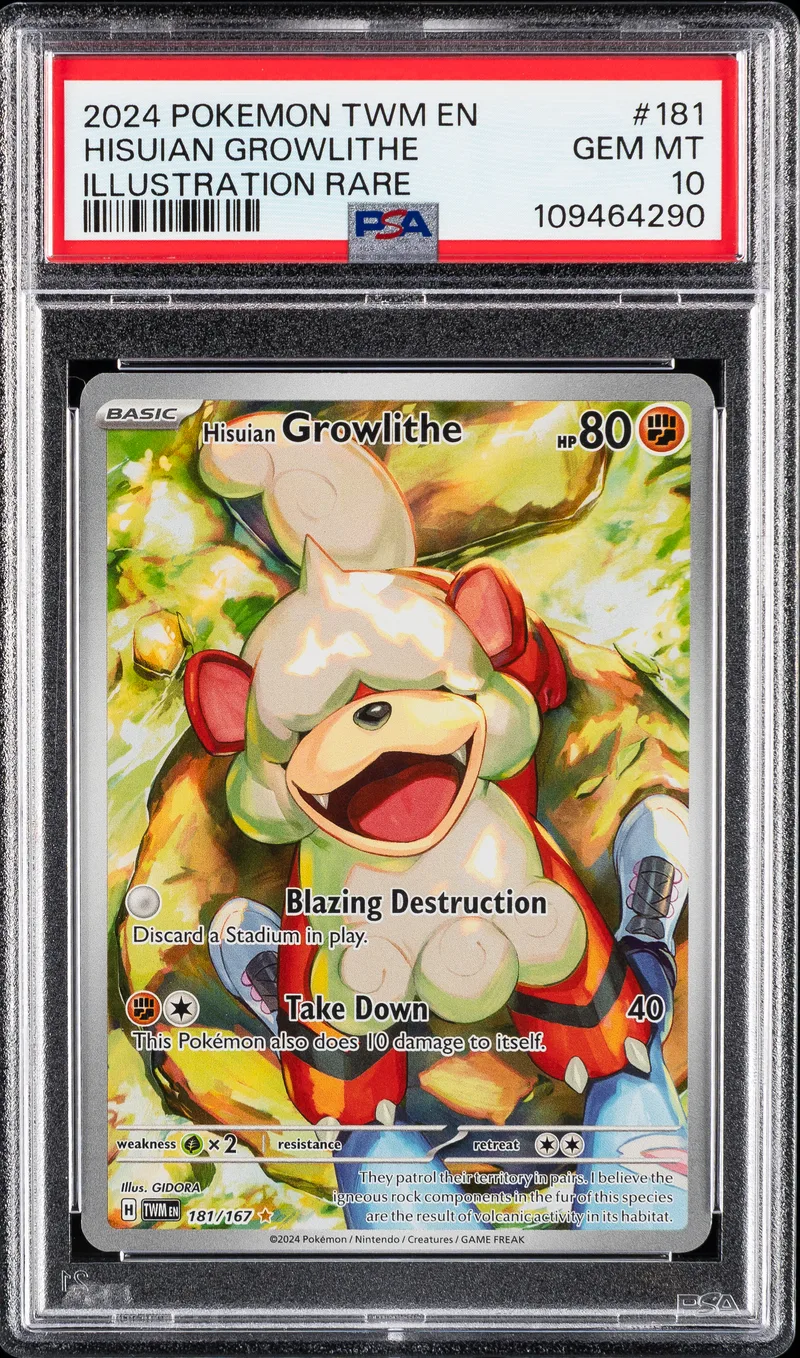 Hisuian Growlithe PSA 10